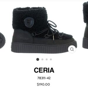 Pajar Ceria women's Sherpa snow boots sz 6.5 black